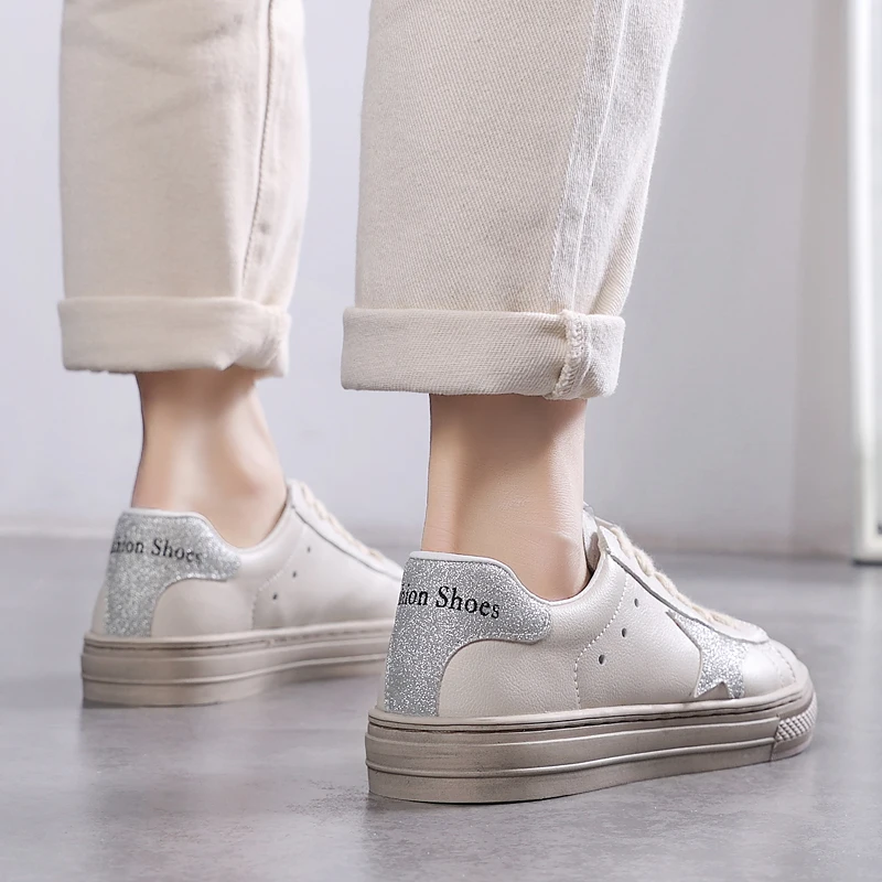 

2021 new ladies sports casual shoes all-match women's shoes student net red white shoes autumn explosion flat bottom shoes