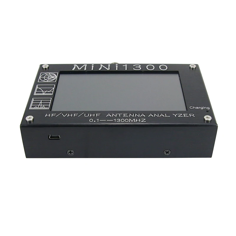 Maxgeek 4 3 дюйма Mini1300 HF/VHF/UHF антенна анализатор 0 1 1300 МГц с дюймовым TFT ЖК сенсорным
