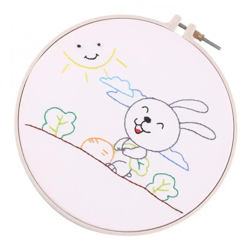 

Полный ассортимент вышивки штампованные комплекты с узором кролика DIY домашнее украшение