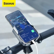 Baseus Adjustable Phone Holder For Bicycle Motorcycle Electric Scooters Phone Stand Mount With 4.7-6.5 inch For iPhone 12 11 pro