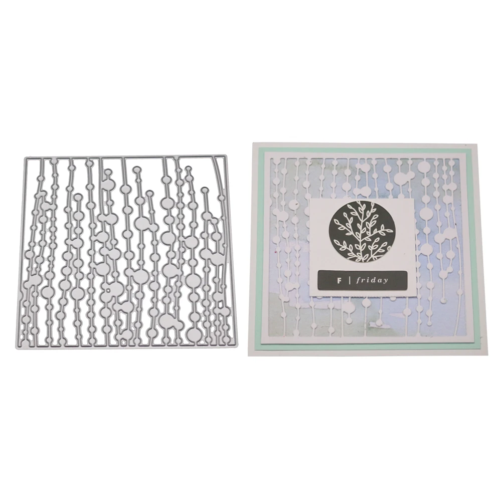 Бисер занавес металлические Вырубные штампы трафареты для DIY бумажные карточки