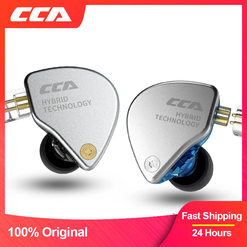 

CCA CA4 en 1DD + 1BA auriculares hibridos en el Monitor de oreja 4 unidad de conduccion Cancelacion de ruido para correr auricul