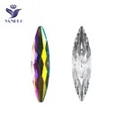 YANRUO кристалл AB Navette формы плоская обратная сторона разные стразы стекло блестящие алмазы дизайн ногтей украшения DIY Красота ювелирные изделия из бисера