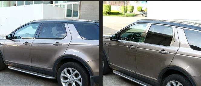 Для Land Rover Discovery Sport 2015 2016 2017 полная отделка оконного порога из нержавеющей стали
