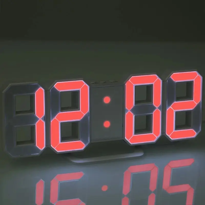 

3D LED Clock Alarm USB Charge Electronic Digital Wall Clocks Home Decoration
