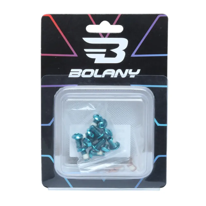 Винты для велосипедного тормоза BOLANY 12 шт. дисков красочные болты ротора Сталь M5 *