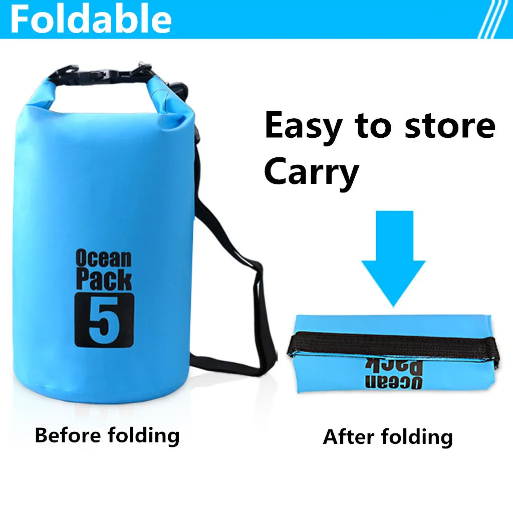 Водонепроницаемый складной мешок для хранения на открытом воздухе дорожные