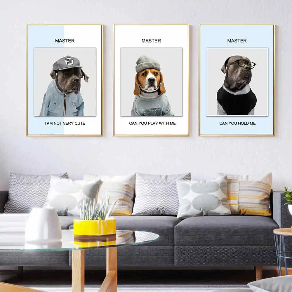 

Cute Cartoon Animal Decorative Picture Be Brave Be Strong Children's Room Kindergarten Frameless Canvas Painting Wall Art Kids