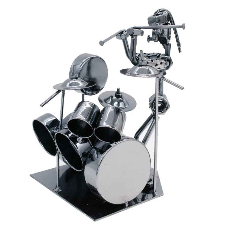 ERMAKOVA современная металлическая музыкальная группа статуэтка барабана для дома и
