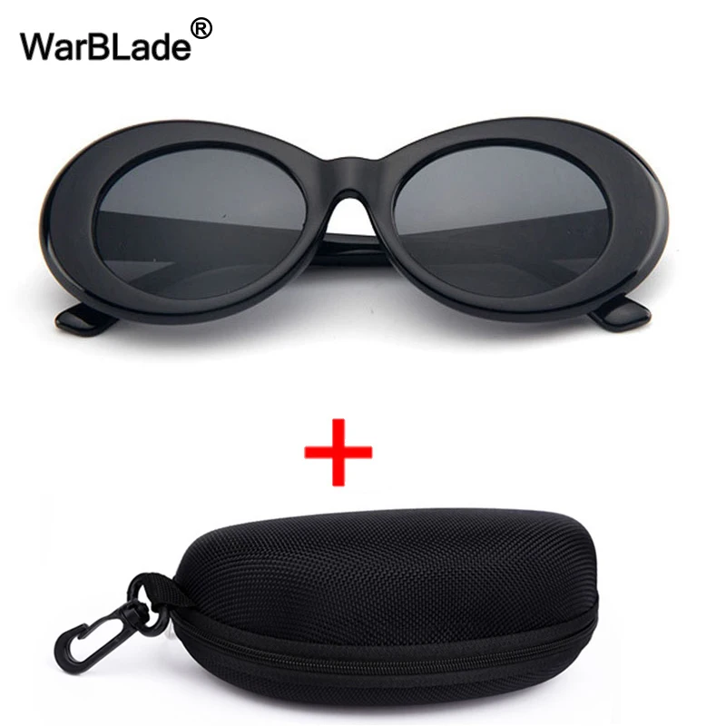 2020 классические Овальные Солнцезащитные очки в стиле Курта Кобейна винтажные