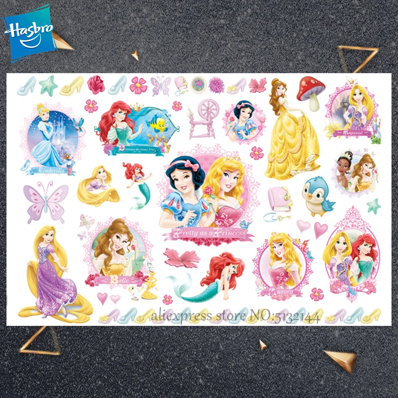 

Hasbro Children Cartoon Teenage doll Temporary Tattoo Sticker Novelty Cosplay Toys for Princess SWhite Party Funny Sticker