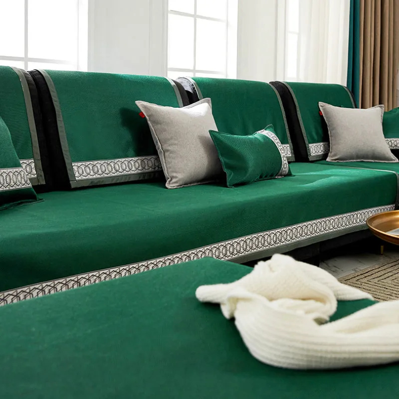 Чехлы для диванов из ледяного шелка летняя Подушка нескользящий чехол дивана с