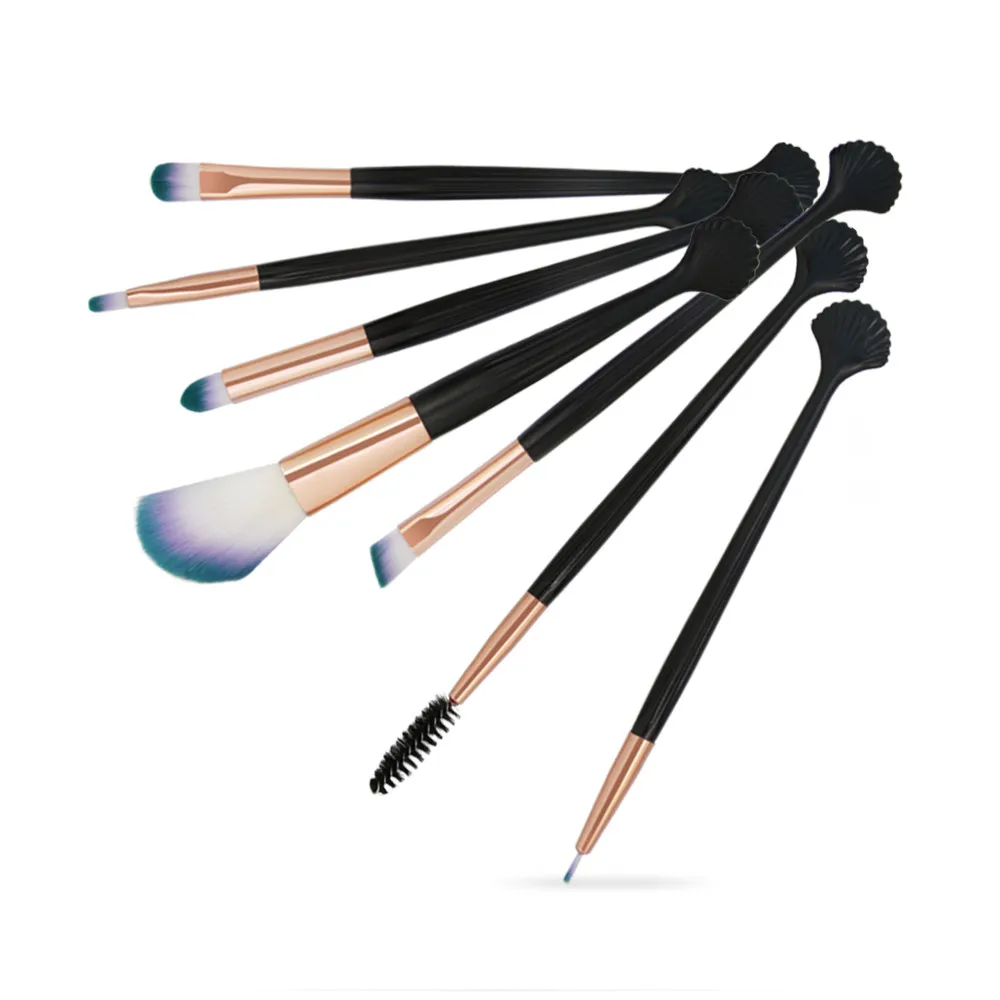 7 шт. кисти для макияжа набор кистей с деревянной основа тени глаз подводка