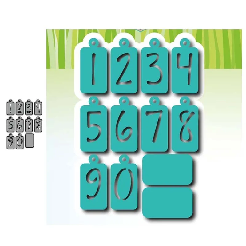 Цифровая этикетка металлические Вырубные штампы штампованные формы украшения