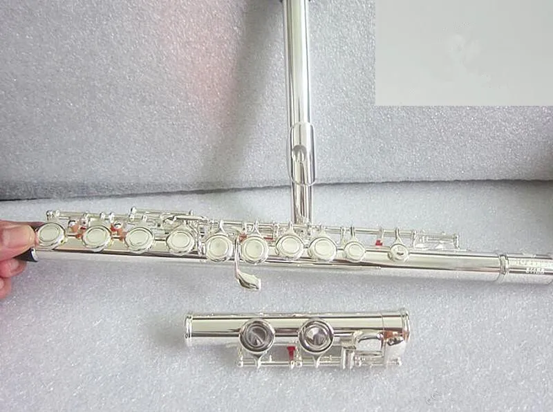 Серебряная флейта JFL 511ES 16 закрытых отверстий C Key из мельхиора для сверления