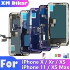 ЖК-дисплей класса AAA для iPhone 11 X Xs Max XR, ЖК-дисплей с сенсорным экраном без битых пикселей, дигитайзер True Tone в сборе с бесплатными подарками