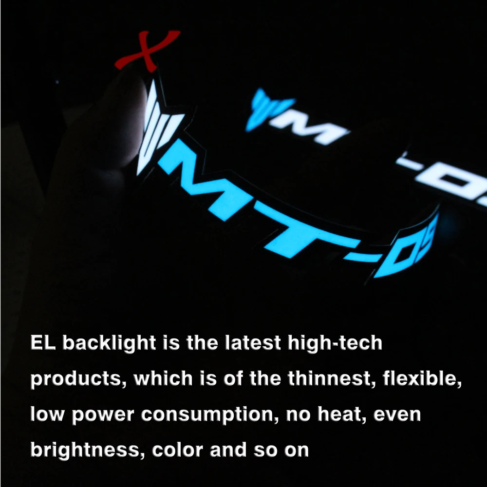 Светодиодные мотоциклетные колеса обтекатель шлем бак Pad украшение логотип