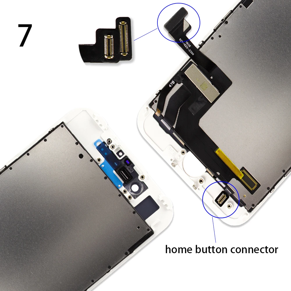 Черный/белый Pantalla ЖК-дисплей дигитайзер для iPhone 7 Plus A1661 A1784 A1785 3D сенсорный экран Замена без Dead Pixe