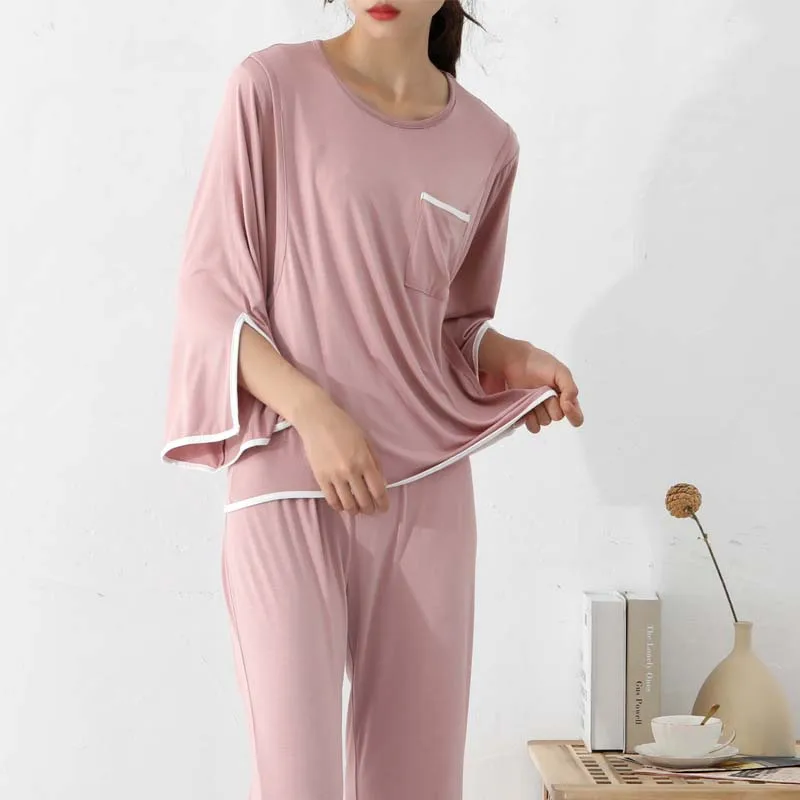 Размера плюс сексуальная пижама для беременных из модифицированного вискозного