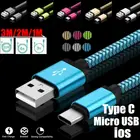 Прочный тканевый плетеный кабель Micro USBtype CIOS для быстрой зарядки и синхронизации данных