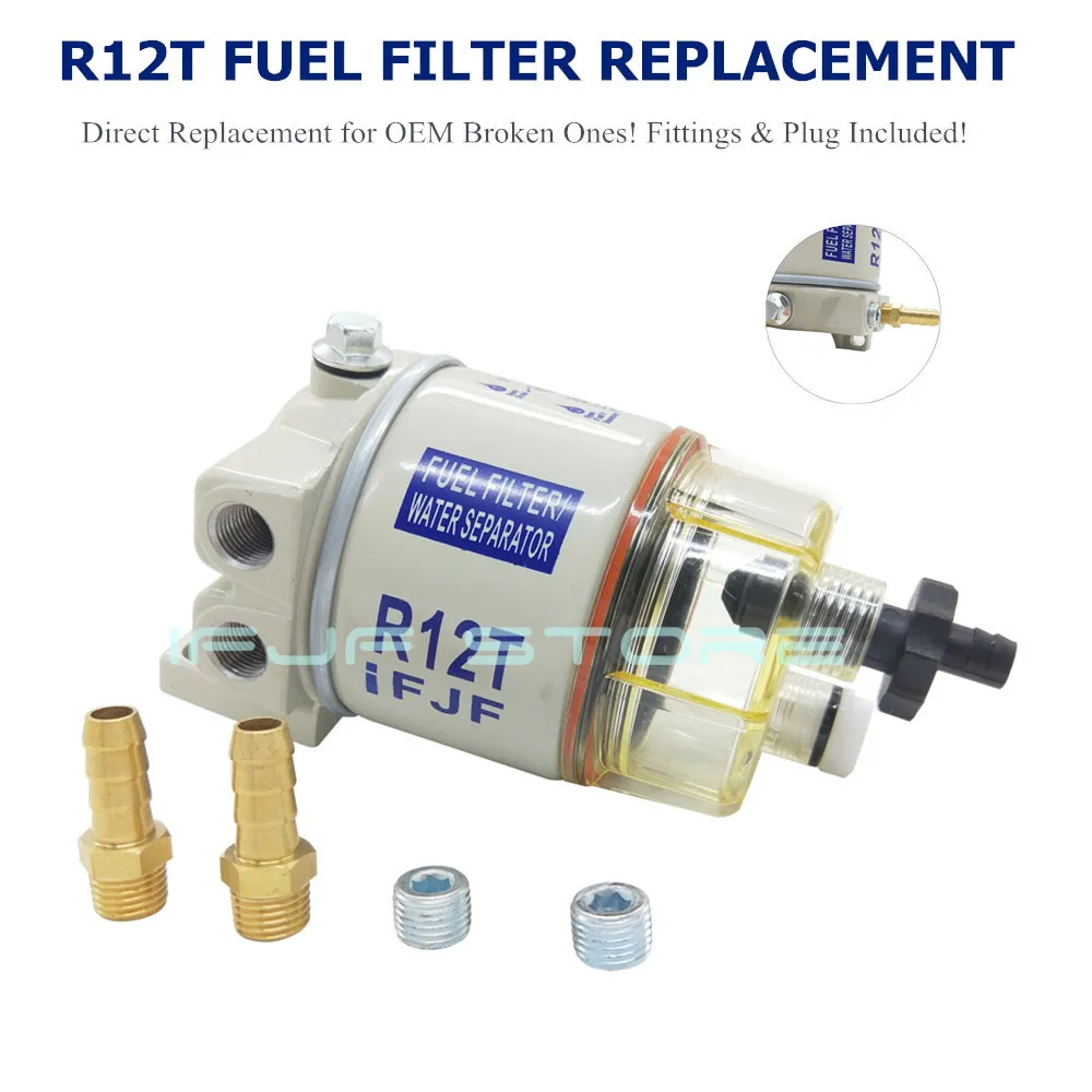 IFJF R12T топливный/водоотделитель фильтр дизельный двигатель для Racor 140R 120AT S3240 NPT ZG1/4-19 Автозапчасти полный комбо