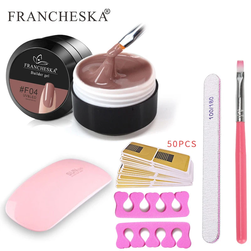 10 цветов Наборы инструментов для дизайна ногтей маникюра искуссветильник