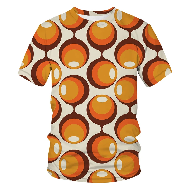 

Футболка мужская с геометрическим рисунком, модный топ 3D, Повседневная рубашка с круглым вырезом, уличная одежда больших размеров, лето