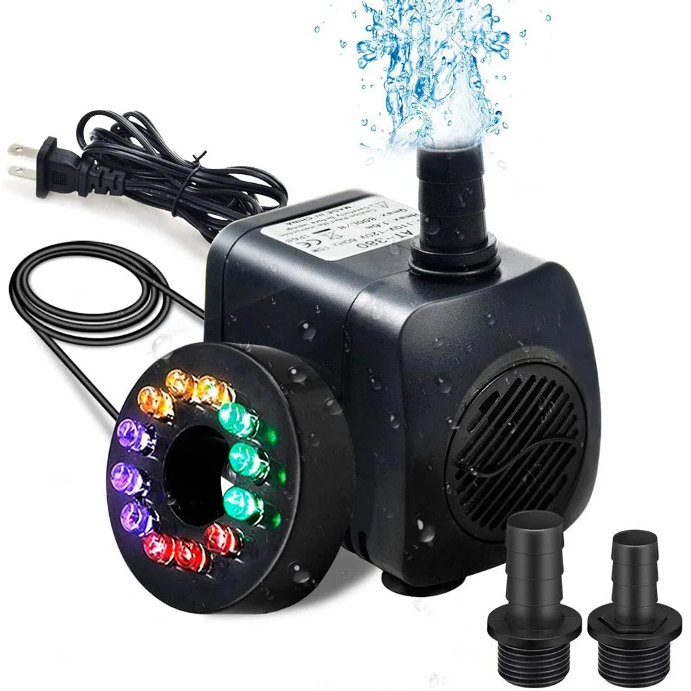 Новый светодиодный водяной насос фонтан погружной аквариум для аквариума
