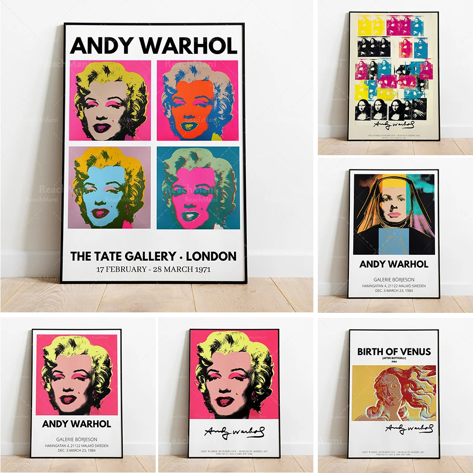 Скандинавский принт Andy Warhol | The Birth of красочная Venus Botticelli Mona Li Греческая богиня