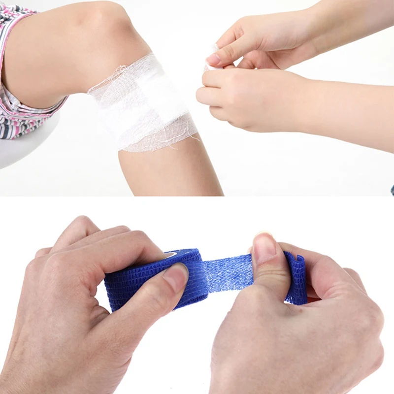 

Security Protection Certification Waterproof Self Adhesive Elastic Bandage 2.5*500cm First Aid Kit Nonwoven Bandage