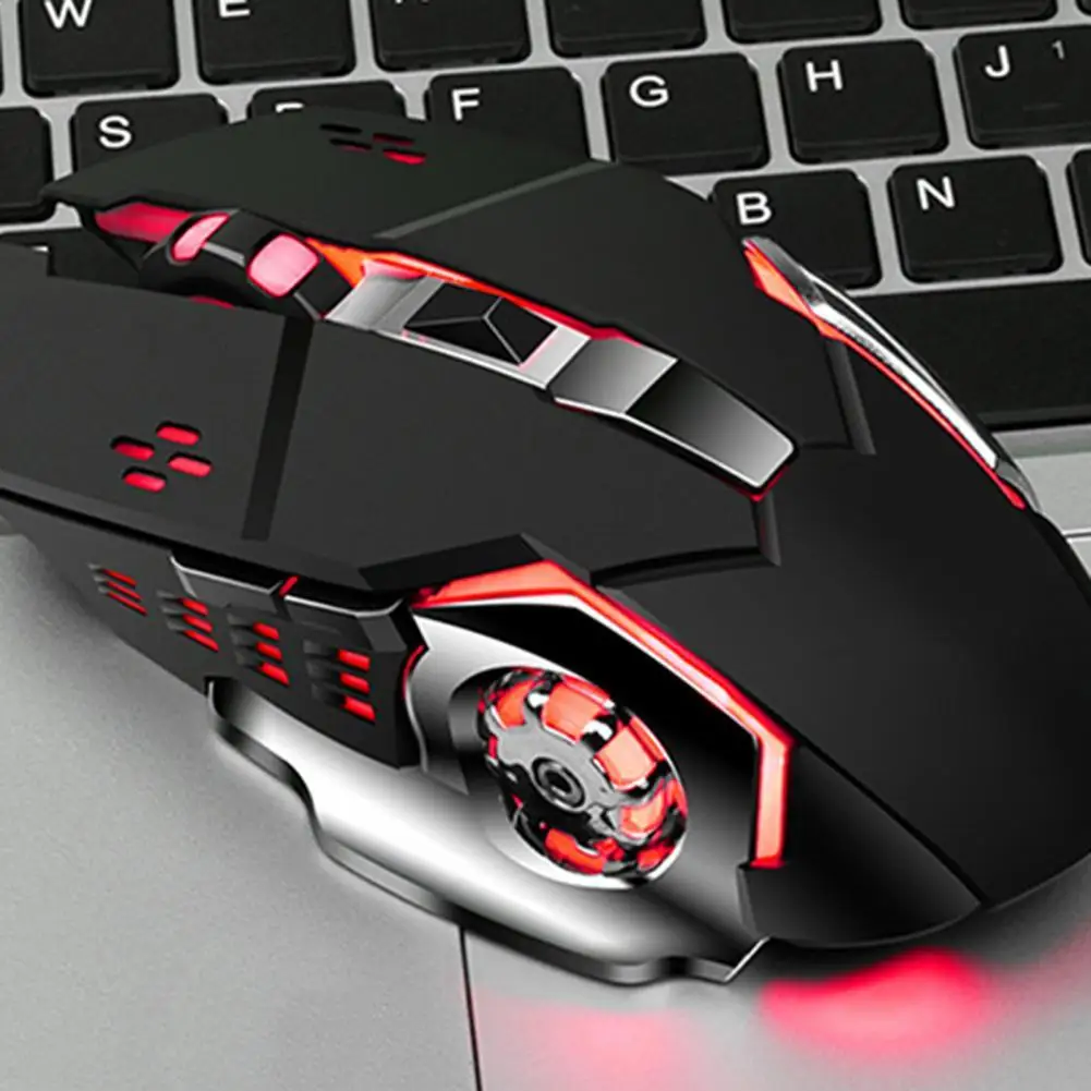 

Проводная USB светодиодная оптическая мышь Q5, ABS цветная Нескользящая Механическая игровая мышь с эффектом свечения для дома, офиса, ноутбука...