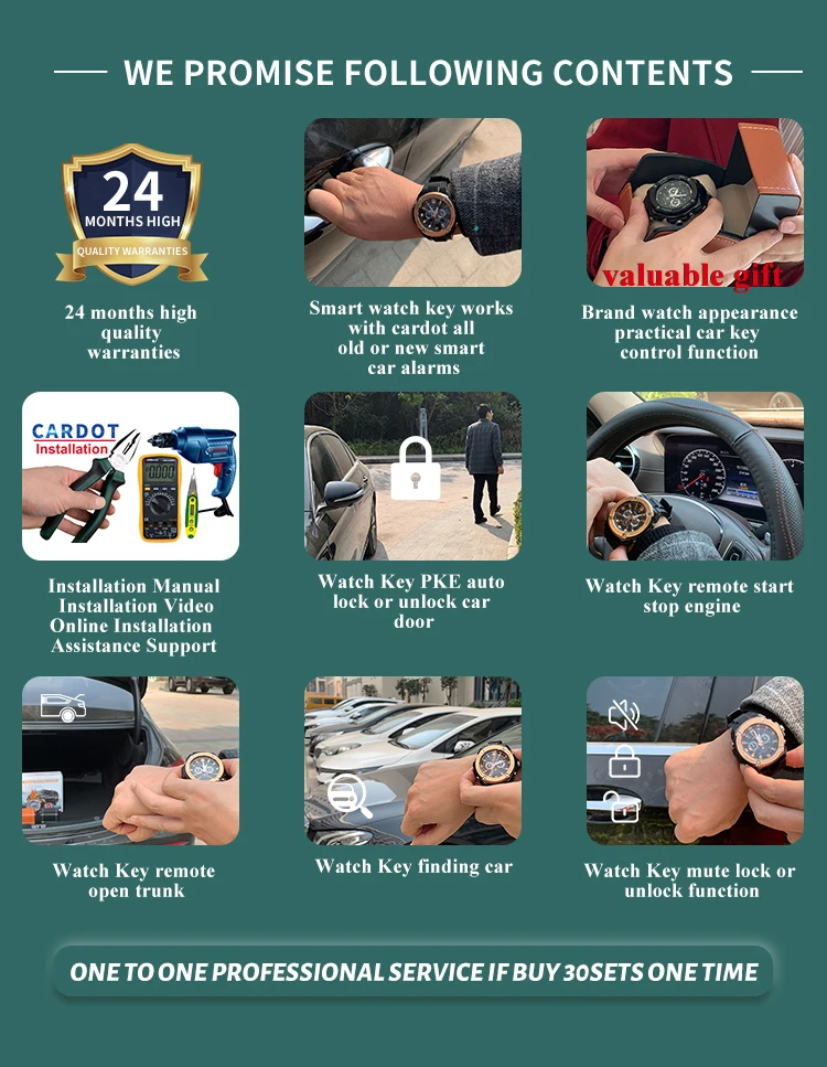 

Cardot Watch Smart Key 4g Gsm Pke Keyless Entry Remote Starter Smart Start Stop Engine Gps Car Alarm