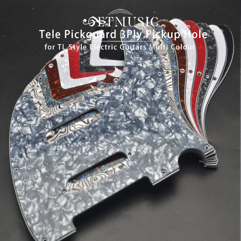 

Tele Pickguard 3Ply with 2 Single coil Pickup 8 Hole Scrate Plate with Pickup Screw Hole for TL Style Electric Guitars Colourful