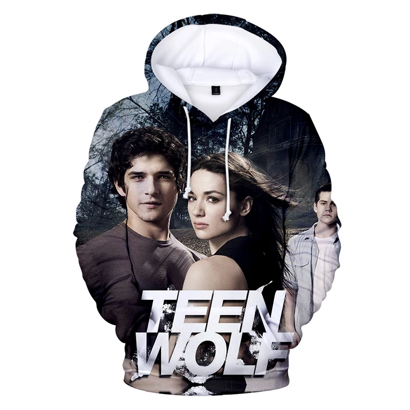 

2020 Teen Wolf Hoodies Pullover Costume Fashion Men Women Hoodie Long Sleeve Pocket Homme 3D Print Sweatshirts Clothes