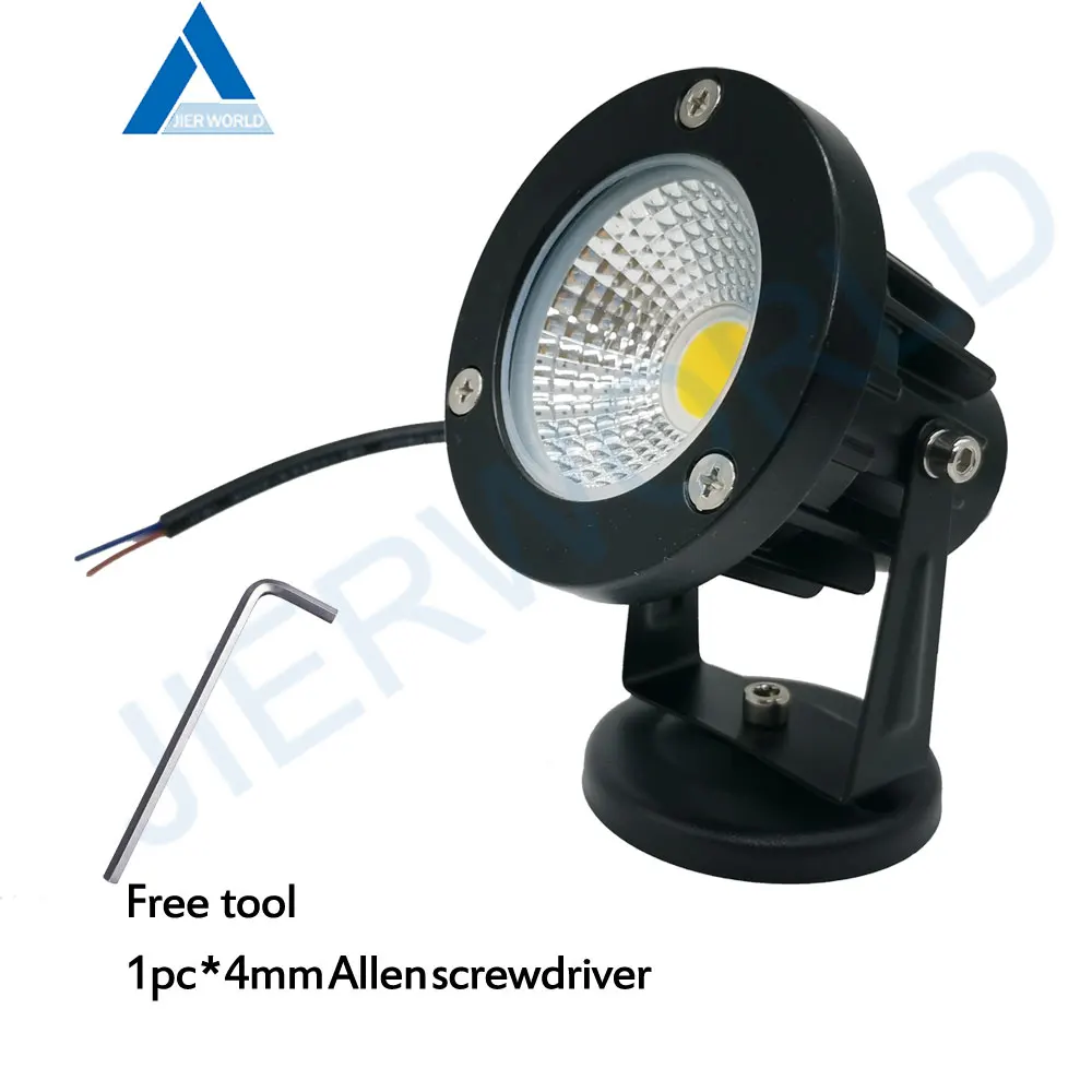 Водонепроницаемый светодиодный светильник для газона 12 В переменного тока 220 9 Вт