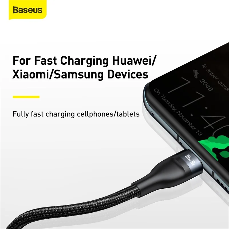кабель baseus 5a type c type c usb c 100 вт кабель быст