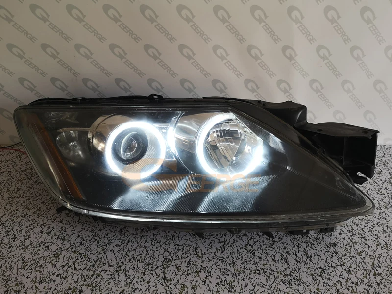 Для Mazda cx 7 CX-7 2006 2007 2008 2009 2010 2011 2012 отличное ультра-яркая подсветка с холодным катодом(CCFL) Ангельские глазки комплект Halo Кольцо