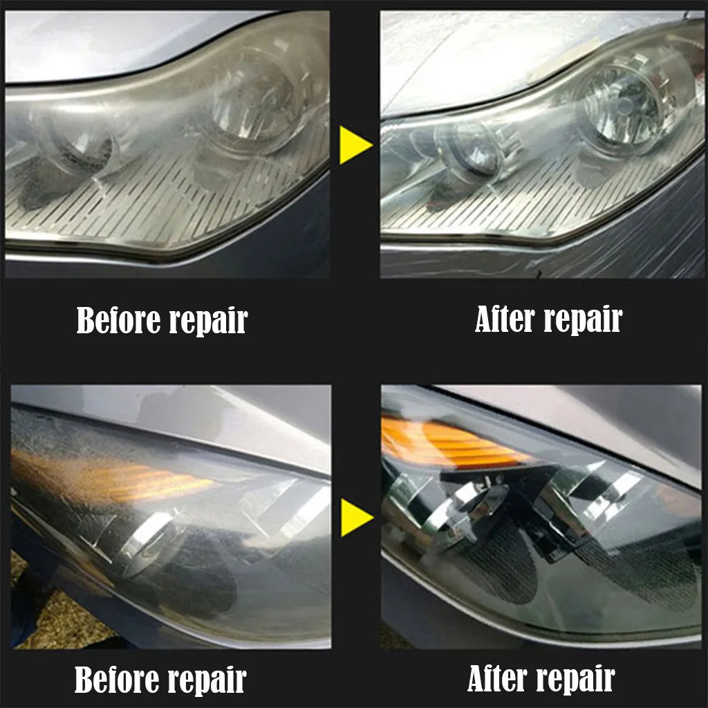 Набор для ремонта автомобильных фар жидкость полировки и окисления царапин на
