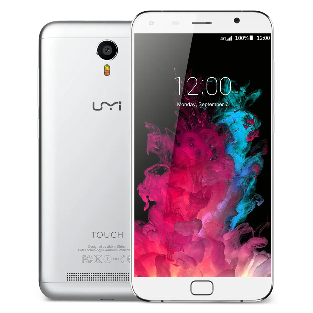 UMIDIGI сенсорный 4G смартфон 5," 2.5D 1920*1080 Android 6 3 Гб 16 Гб 5 Мп+ 13 МП Две камеры отпечатков пальцев OTG двухчастотный WiFi