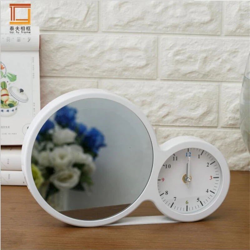 

Magic LED Mirror Clocks Sublimation Three-dimensional Photo Frame with Clock 3D Desktop Decoration For Christmas Gift
