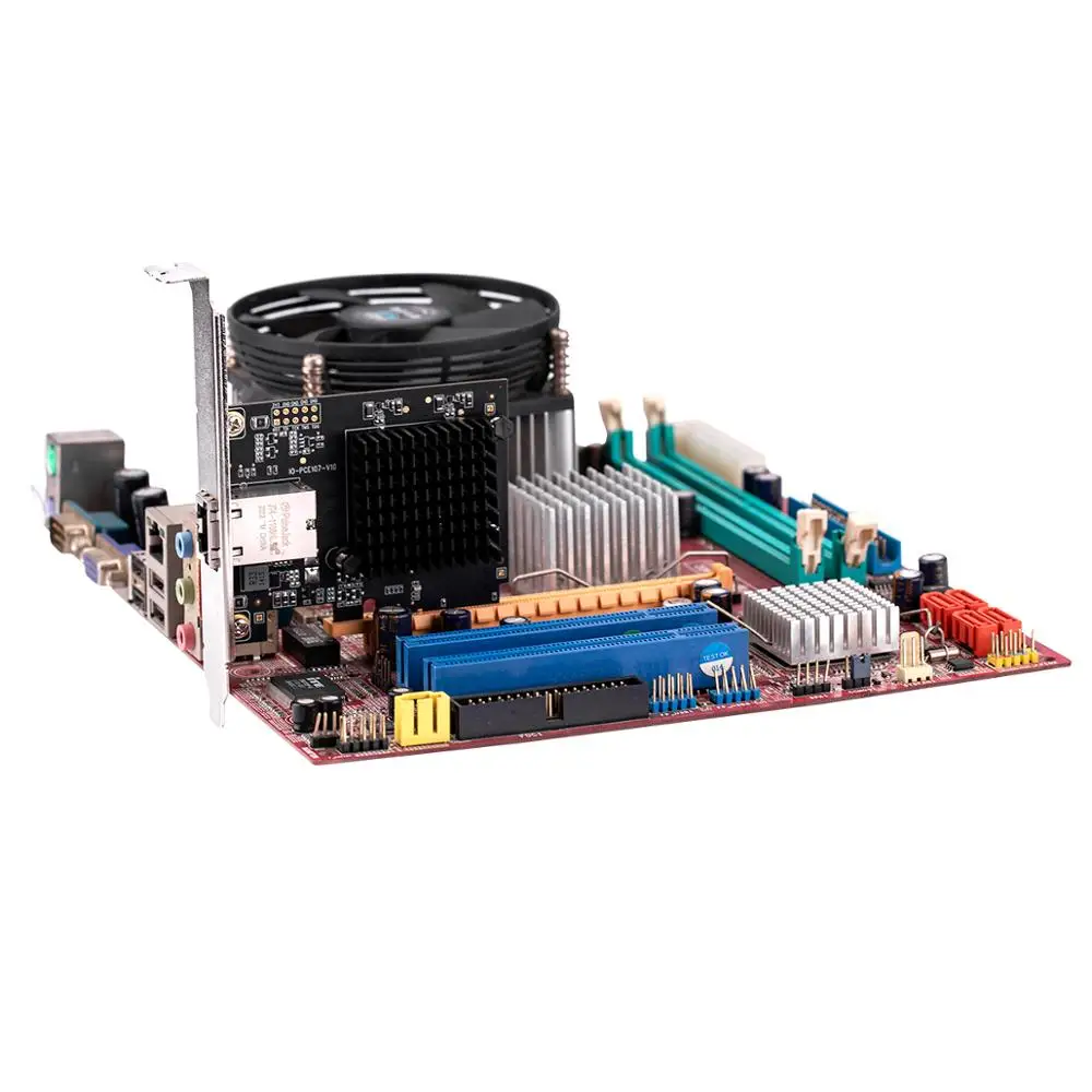 IOCREST Pcie x4 to Single Port 10 Gbase Ethernet Gigabit Nic Pci Express 10G/2.5G/1000M/100/10M RJ45 Lan Network Adapter Card | Компьютеры