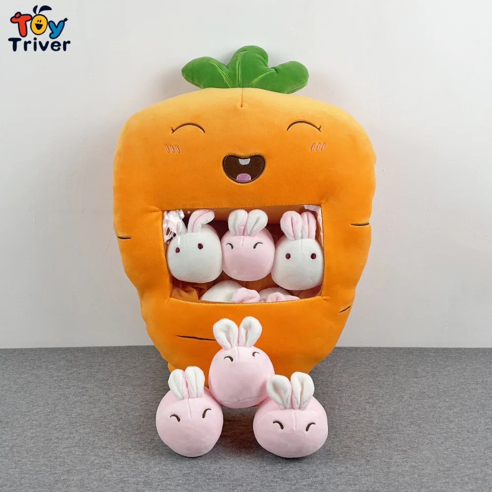 

Kawaii Carrot Rabbit Bunny Plush Toys Stuffed Animals Doll Cushion Pillow Baby Kids Girls Children Birthday Gift Cute Room Decor