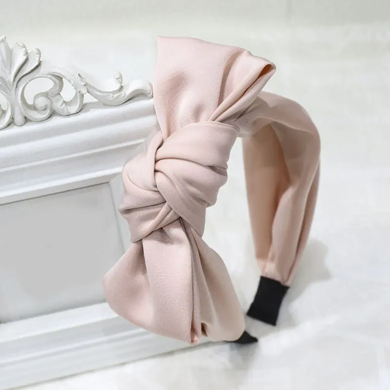 

Bow Hairbands Wide Top Knot Hair Bands Women Headdress Headband Bezel Girls Hairband Hair Hoop Girls Hair Accessories Headwear