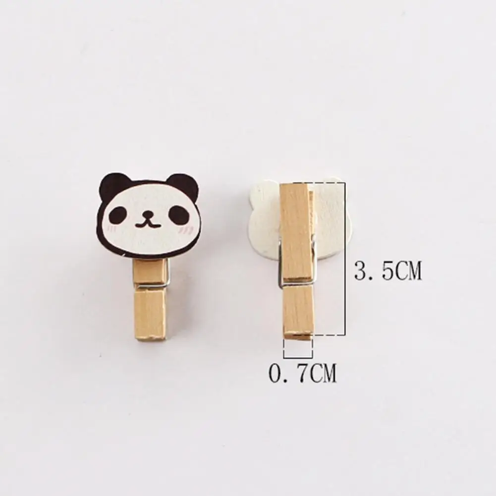 

10Pcs/Set Cute Cartoon Animal Memo Clip The Wood Clip Craft Clips Gifts Photo Supplies Stationery Pegs Small Paper Wooden C G7Y7