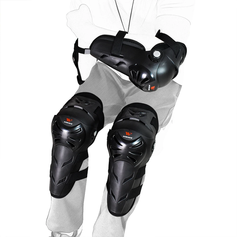 WOSAWE Adult Motocross Knee Pads Set Ski Snowboard Sports Racing Elbow Guard Protection Suit MTB Motorcyle Protective Gear | Автомобили и