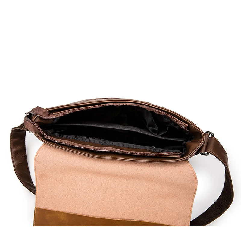 Сумка на плечо 2021 мужская из экокожи Высококачественная сумка-мессенджер в