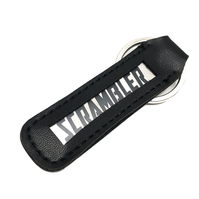 

Motorcycle Key Chain Key Ring Keyring Leather Keychain Fashion For Triumph SCRAMBLER scrambler 1200XC Motorcycle Accessories