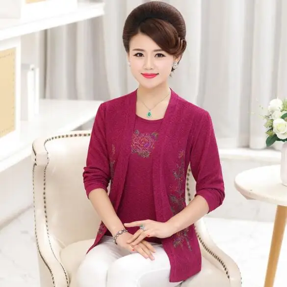 Имитация двух частей футболка с длинными рукавами весна осень новая одежда для