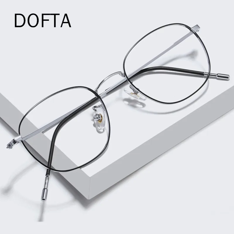 DOFTA титановая оправа для очков женские ретро круглые Рецептурные очки винтажные