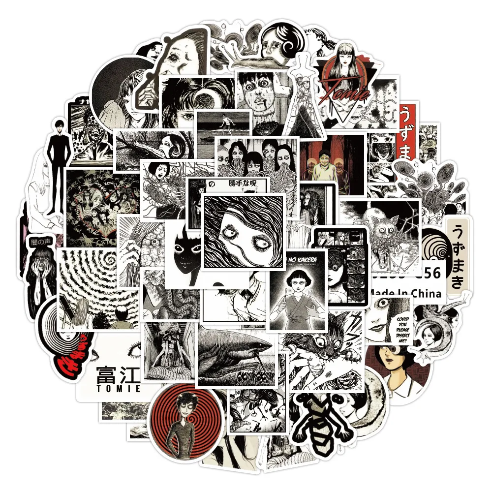 

10/30/50pcs Horror Comic Graffiti Sticker DIY Waterproof Motorcycle Helmet Suitcase Luggage Laptop Phone Car Stickers For Kids